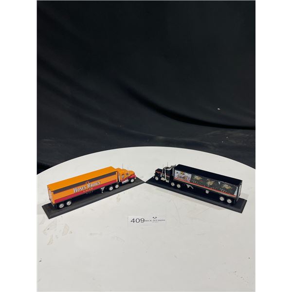 2 Collectable Die-Cast Semi Trucks