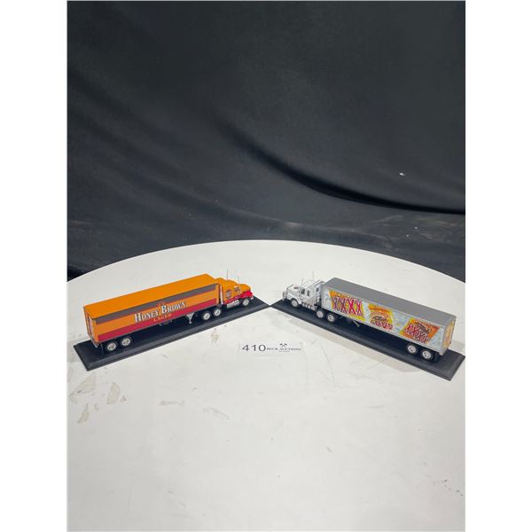 2 Collectable Die-Cast Semi Trucks
