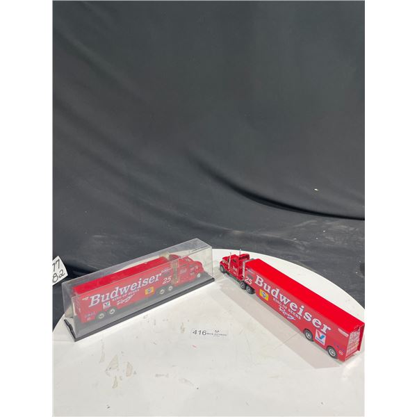 2 Collectable Budweiser Semi Trucks