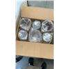 Image 8 : 6 NEW GLASS COFFEE MUGS WITH BOX OF VASE, DECANTERS, ETC