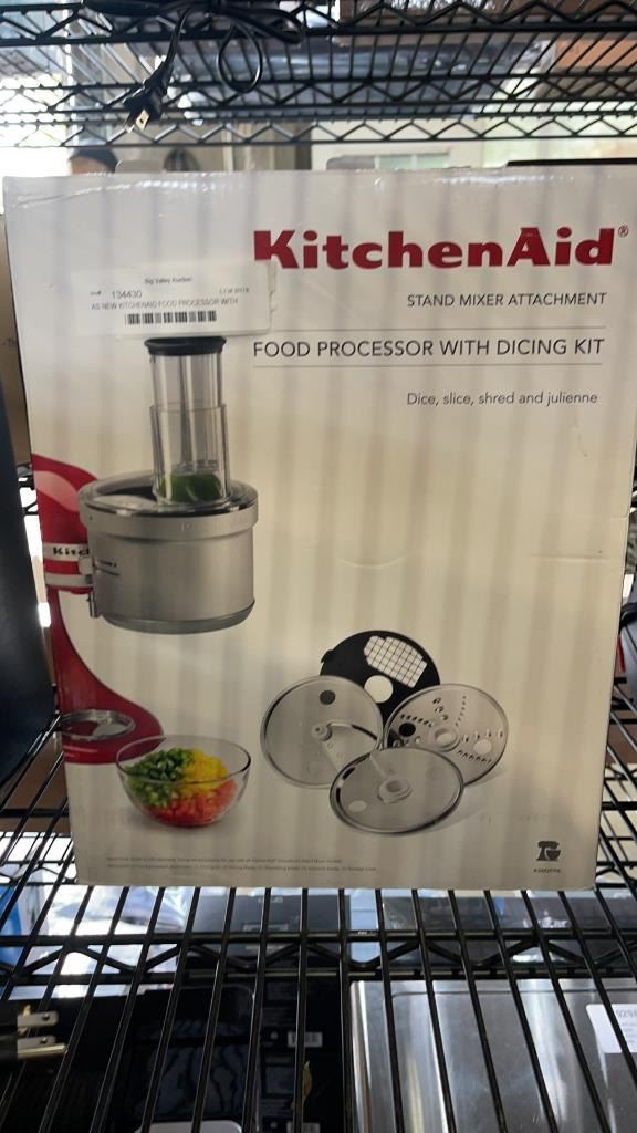Kit Kitchenaid AS NEW KITCHENAID FOOD PROCESSOR WITH DICING KIT TESTED AND WORKING ...