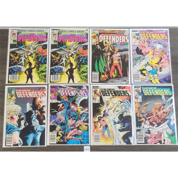 LOT OF 8 - MARVEL COMICS - THE DEFENDERS AND THE NEW DEFENDERS 