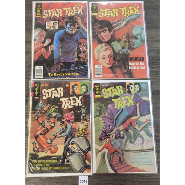 LOT OF 4 - GOLD KEY COMICS - STAR TREK