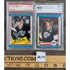 Image 1 : LOT OF 2 - GRADED WAYNE GRETZKY HOCKEY CARDS