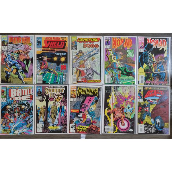 LOT OF 20 - MARVEL COMICS - INCL DEATHS HEAD II, BATTLE TIDE, QUASAR ETC.