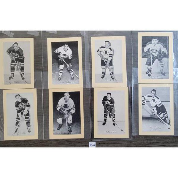 LOT OF 8 - 1944-63 BEE HIVE PHOTO CARDS - INCL ANDRE PRONOVOST, BILLY ...