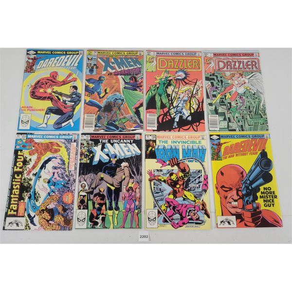 LOT OF 8 - MARVEL COMICS - INCL DAREDEVIL, DAZZLER, X-MEN ETC.