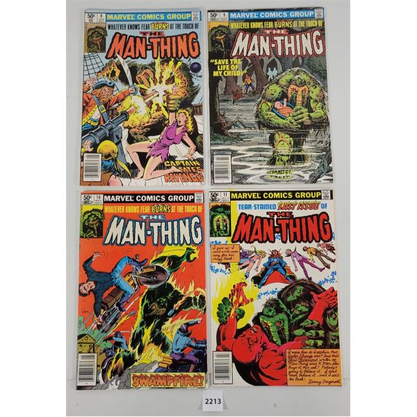 LOT OF 4 - MARVEL COMICS - THE MAN-THING #8-11