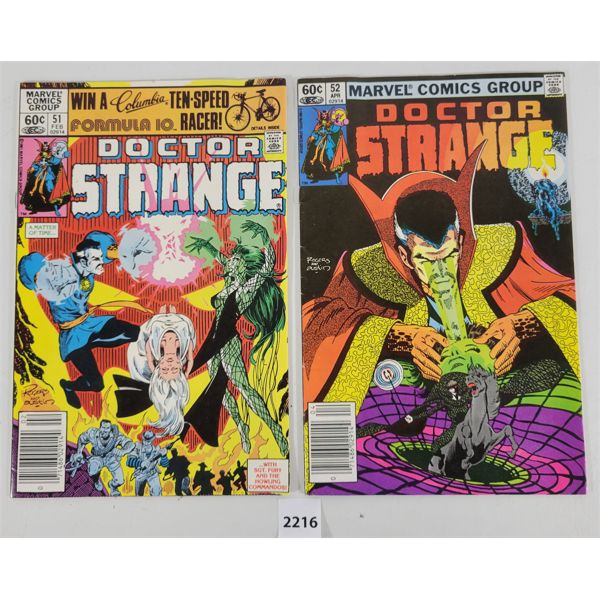 LOT OF 2 - MARVEL COMICS - DOCTOR STRANGE #51 & 52