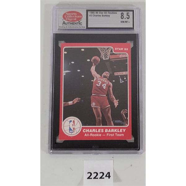 1985-86 STAR ALL-ROOKIES #3 CHARLES BARKLEY RC 