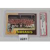 Image 2 : LOT OF 3 - PSA GRADED BASEBALL CARDS - INCL INDIANS TEAM CARD