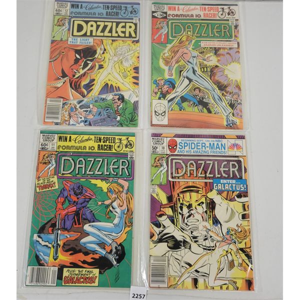 LOT OF 4 - MARVEL COMICS - DAZZLERS #9-12