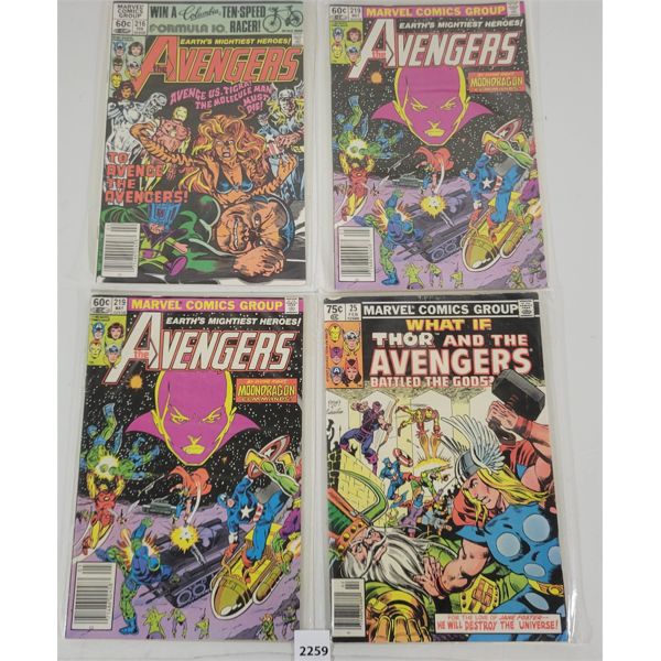 LOT OF 4 - MARVEL COMICS - THE AVENGERS AND THOR & THE AVENGERS