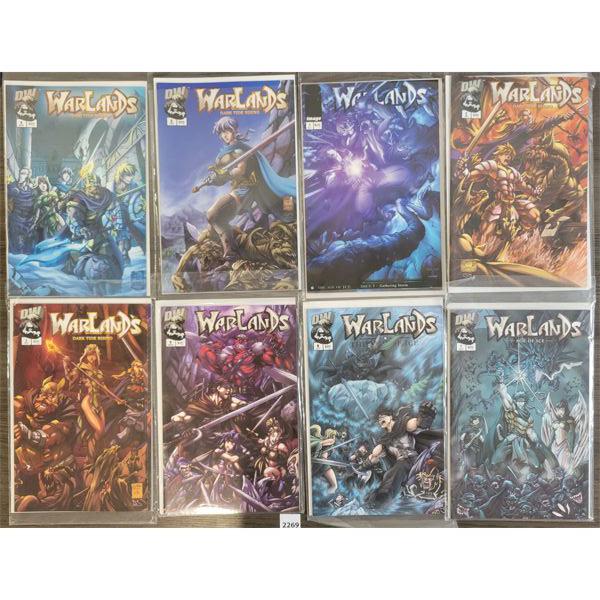 LOT OF 8 - DREAMWAVE COMICS - WARLANDS #1-9