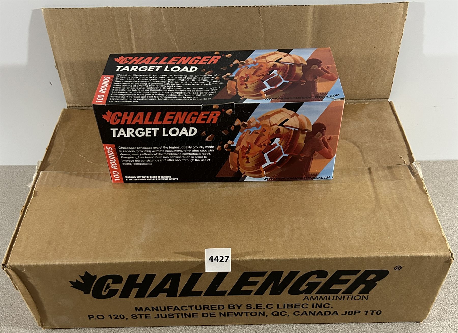 AMMO: 400 X CHALLENGER 12 GA 2 3/4 INCH #8 SHOT - TARGET LOAD