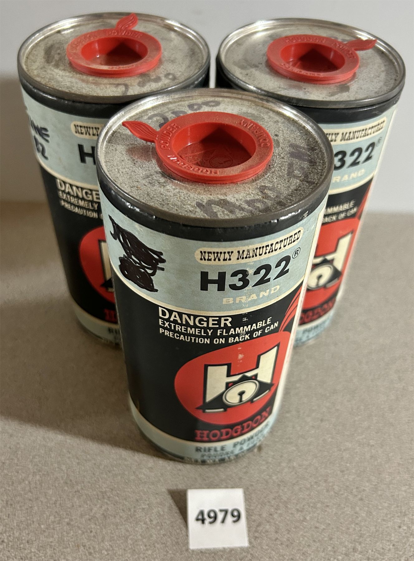 POWDER: 3 LBS HODGDON H322