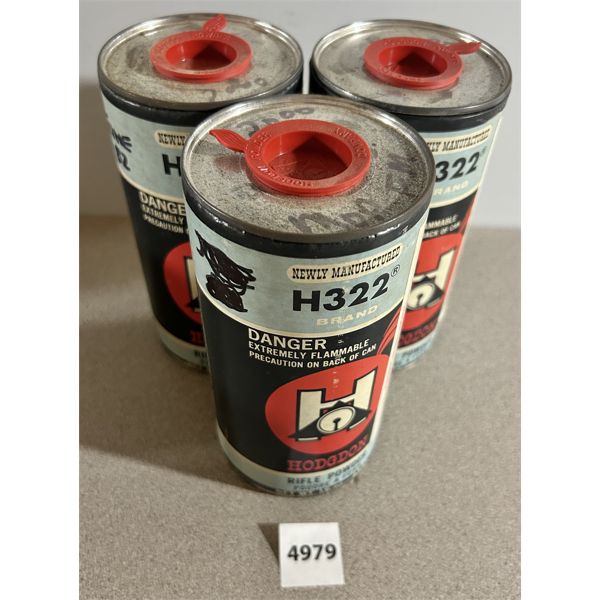 POWDER: 3 LBS HODGDON H322