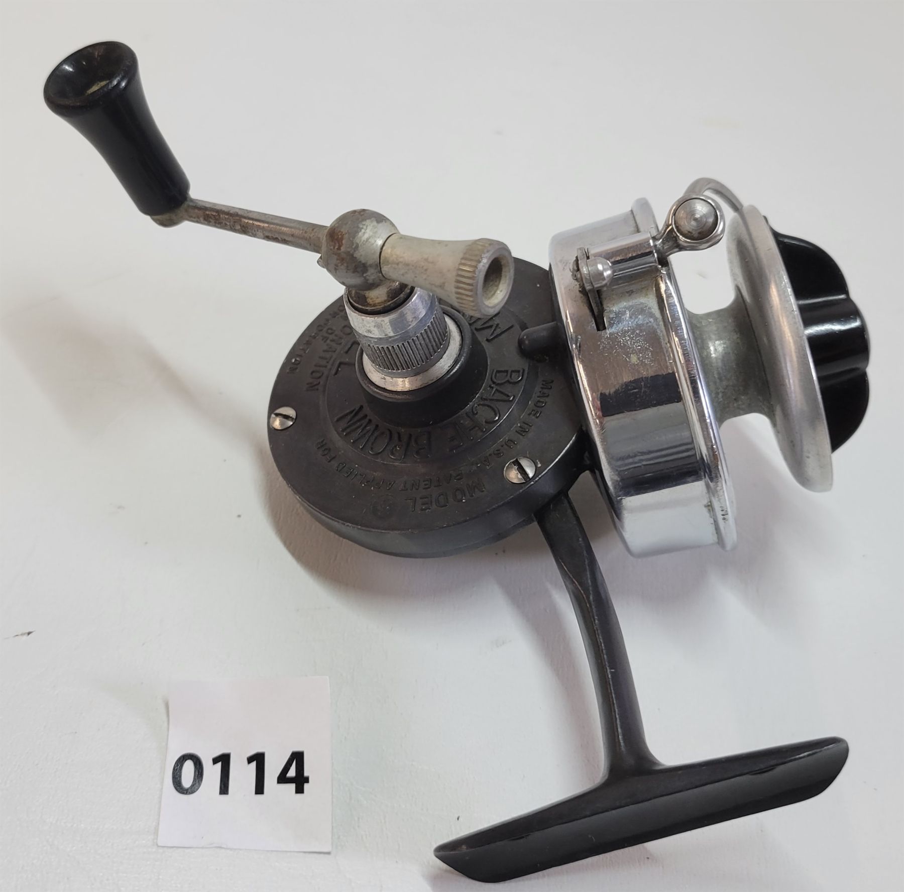 bache brown spinster fishing reel price Airex (Bache Brown) Mastereel Model 2-A Spinning Reel, Box, Paperwork My Bait Shop, LLC Vintage Bache Brown Spinster by