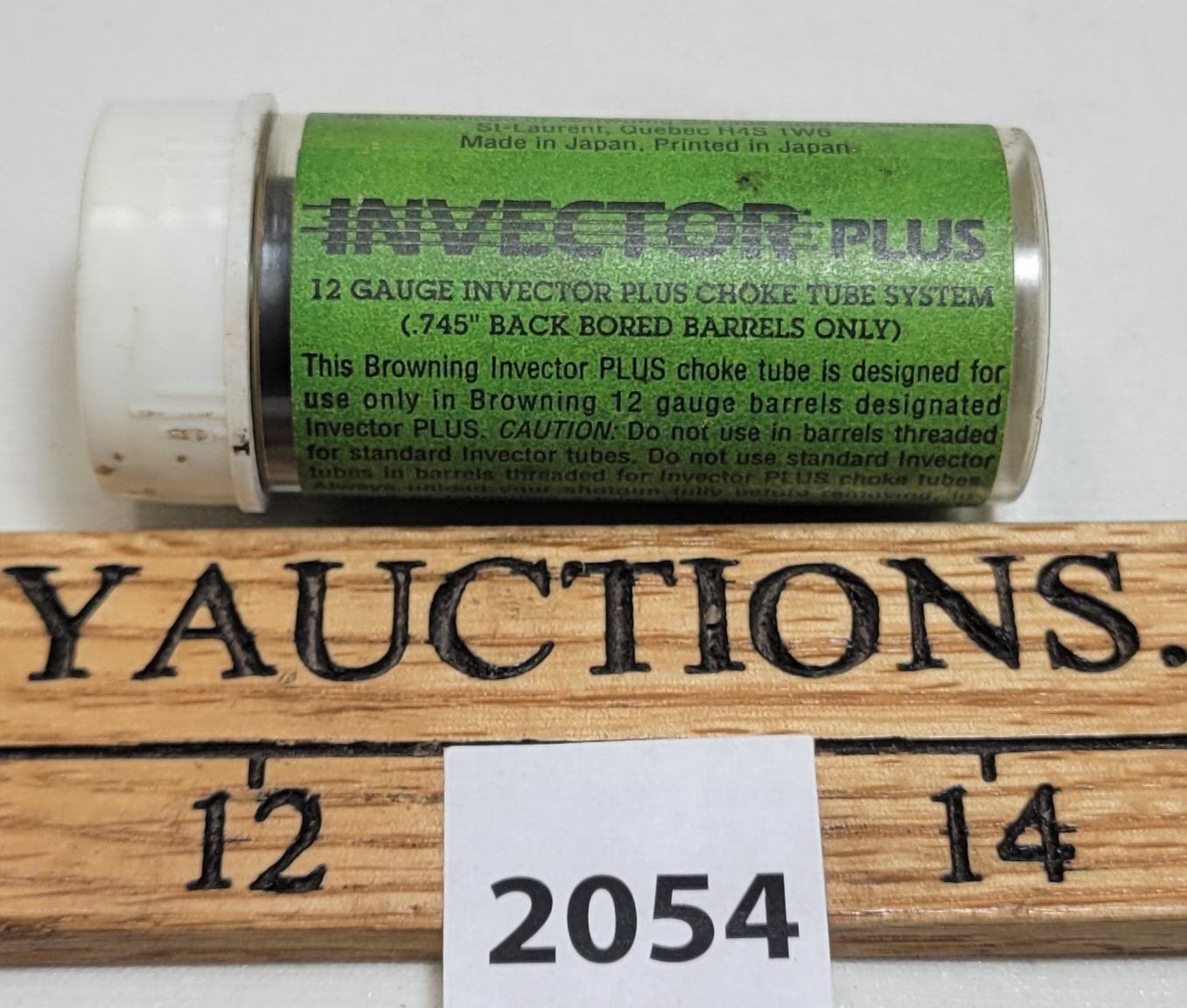 Invector Vs Invector Plus BROWNING INVECTOR PLUS 12 GA MODIFIED CHOKE TUBE - Kidd Family Auctions