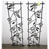 Image 1 : TWO METAL WALL MOUNT CANDLE HOLDERS