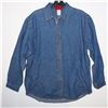Image 1 : NEW WOMEN'S ID WEAR LONG SLEEVE DARK DENIM SHIRT L