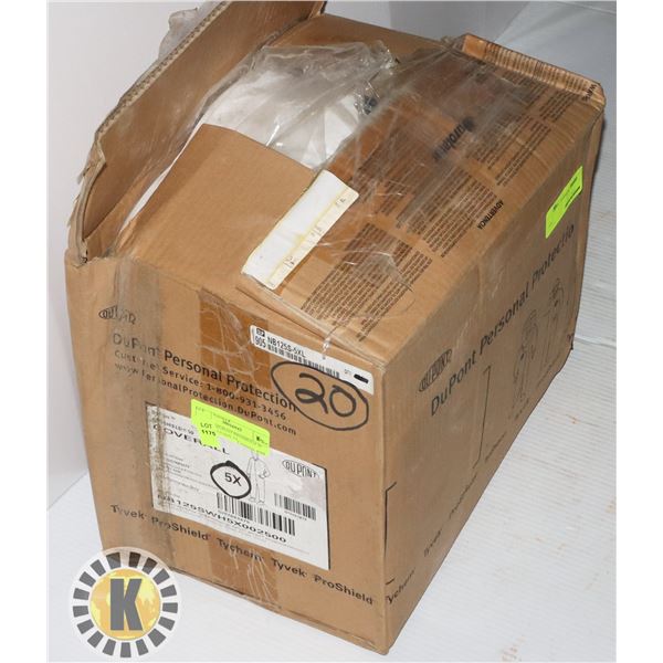 CASE OF DUPONT PROSHEILD 50 COVERALLS SIZE 5X