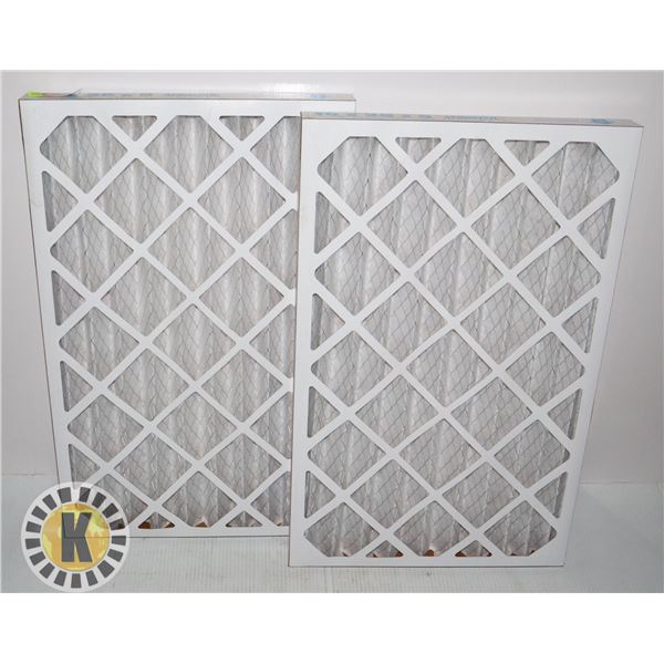 TWO NEW AEROSTAR 16" X 25" X 2" FURNACE FILTERS