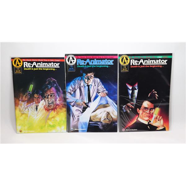 ADVENTURE COMICS RE-ANIMATOR #1-3