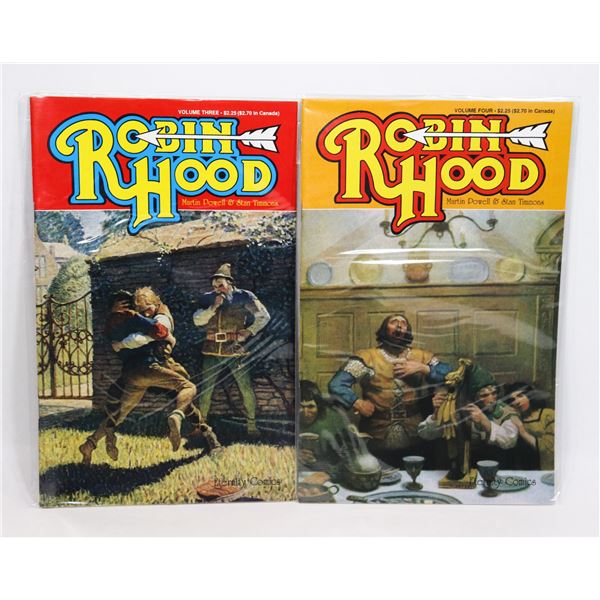 ROBIN HOOD VOLUME THREE AND FOUR COMIC BOOK