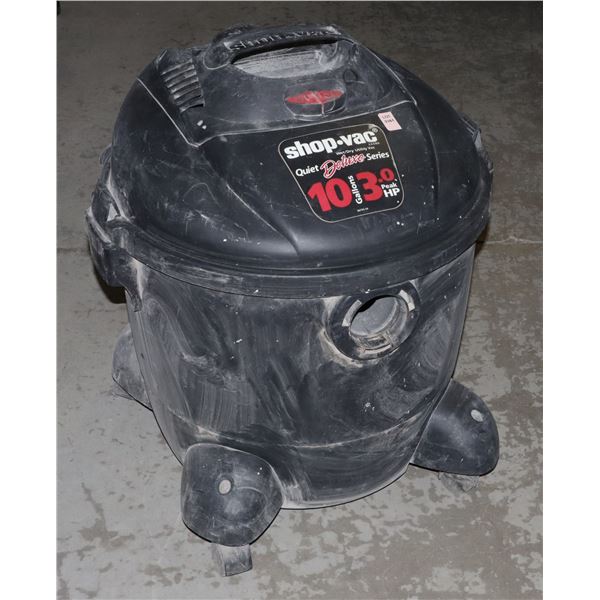 10 GALLON 3HP SHOP VAC (WET/ DRY) TESTED, WORKING