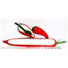 Image 1 : CHILI PEPPER SHAPE APPETIZER BOAT SOLD WITH