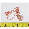 Image 1 : NEW ROSE GOLD TONE RHINESTONE COW PENDANT