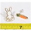 Image 1 : NEW MIX MATCH BUNNY AND CARROT STUD EARRINGS