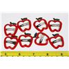 Image 1 : 8 NEW APPLE SHAPED SNAP CLIPS
