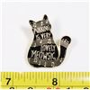 Image 1 : NEW "PURRING IS VERY LOVELY MEOWSIC" LAPEL PIN