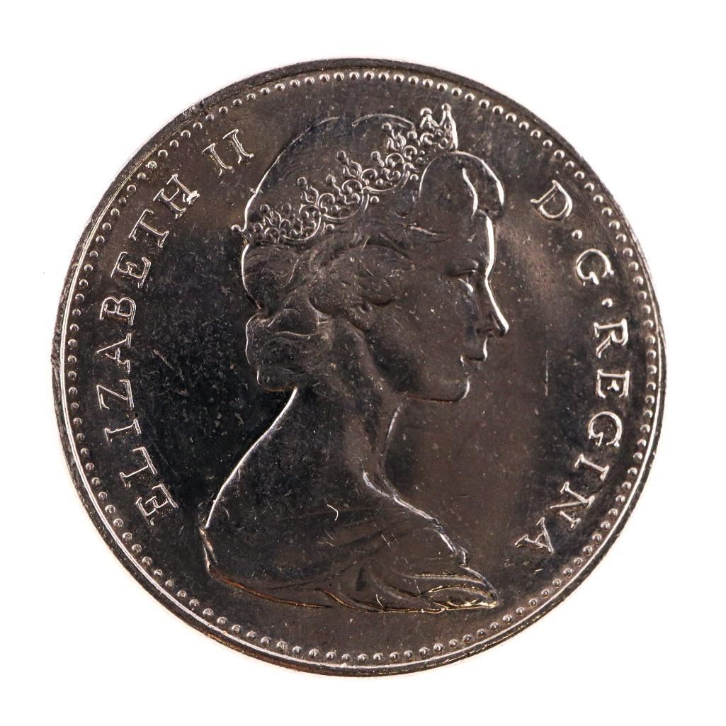 Canada Mint Wrap Roll 1867-1967 Five Cent Centennial Rabbit Nickel - 40 ...