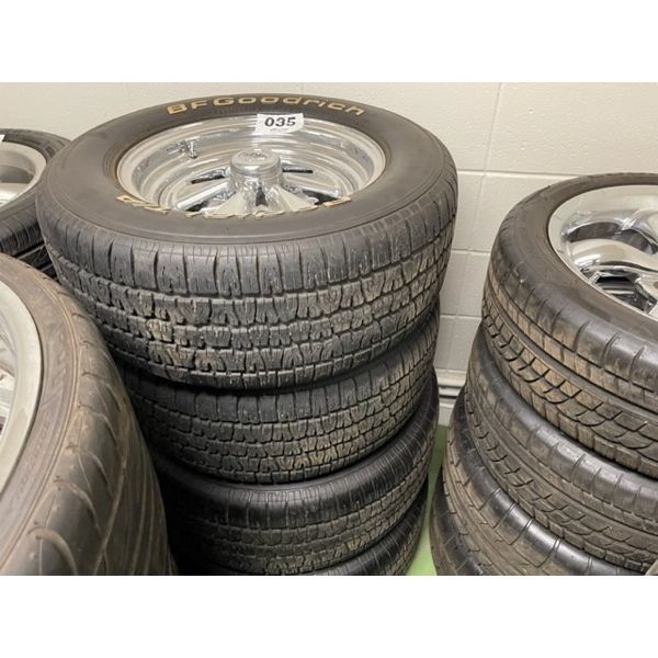 NO RESERVE BF Goodrich Radial T/A 235/60R15 on Cragar S/S UNILUG wheels