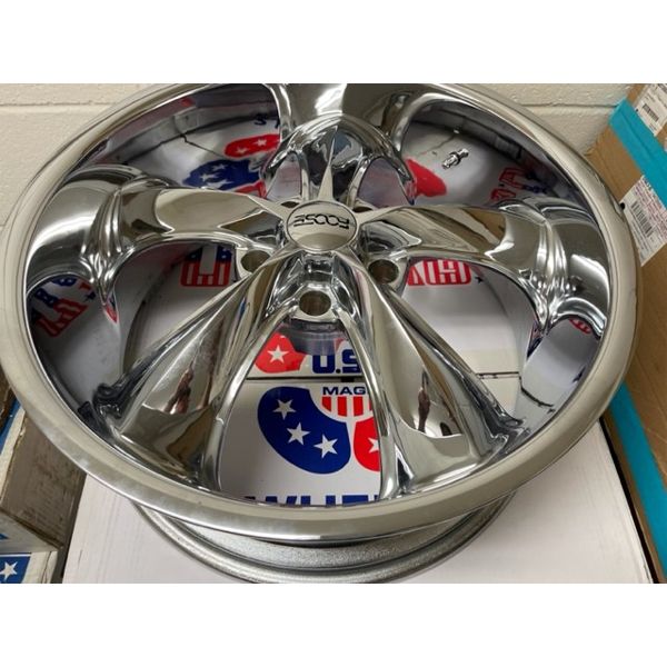 NO RESERVE 20 Foose 5 Spoke Chrome Wheels 5x5 Bolt Pattern no-reserve-20-foose-5-spoke-chrome-wheels-5x5-bolt-pattern