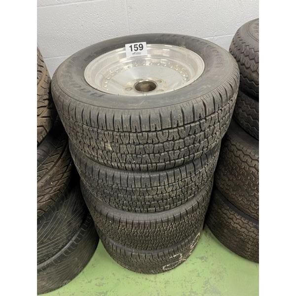 NO RESERVE TIRES AND RIMS 235/60r15 bf goodrich radial t/a on ...