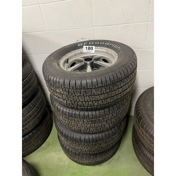NO RESERVE 235/60r14 bf goodrich radial t/a on pontiac rallye wheels ...