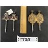 Image 1 : 2 Sets of Antique Vintage Trammel Points - The Smaller Set Has No Maker Mark +