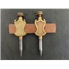 Image 2 : 2 Sets of Antique Vintage Trammels Points; Larger Set - No Maker's Mark,