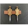 Image 3 : 2 Sets of Antique Vintage Trammels Points; Larger Set - No Maker's Mark,