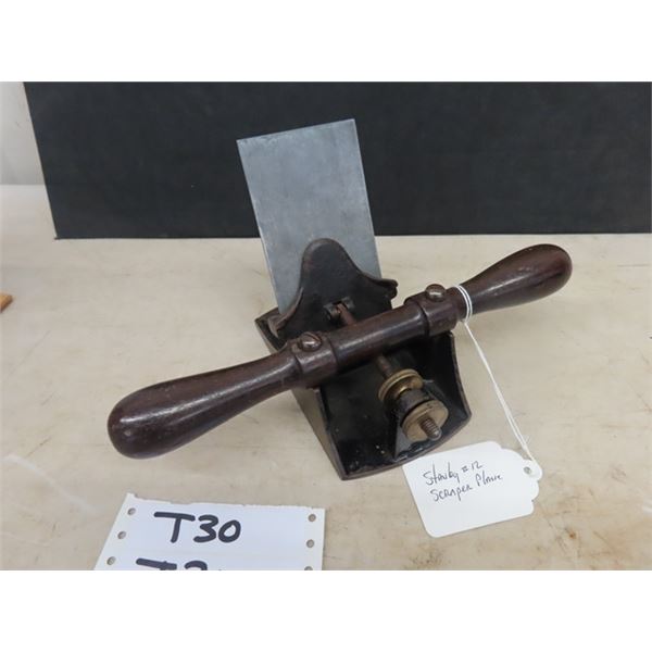 Antique Vintage Stanley No. 12 Scrapper Plane in Good Condition