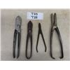 Image 1 : 4 Vintage Pairs of Tin Snips Including; GILBOW 11", 10", 9" + 7" From UK . All 4 are