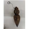 Image 4 : 4 Antique Plumb Bobs ; Stanley No. 2 Plumb Bob- appears to be Type 2? 