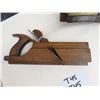 Image 2 : Antique European screw arm plow plane with brass tips, marked W. DIBB, 