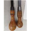 Image 7 : 19 Antique Cabinet Screwdrivers, graduated in size.  All wooden handled - 