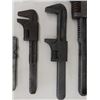 Image 3 : 5 Antique Adjustable Wrenches (monkey wrenches); 14” is Fairmont, USA +  