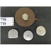 Image 1 : 4 Vintage Tape Measures-  all manufactured in the USA: 50' ‘Junior Metallic’ 